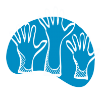 Illustration of hands reaching up